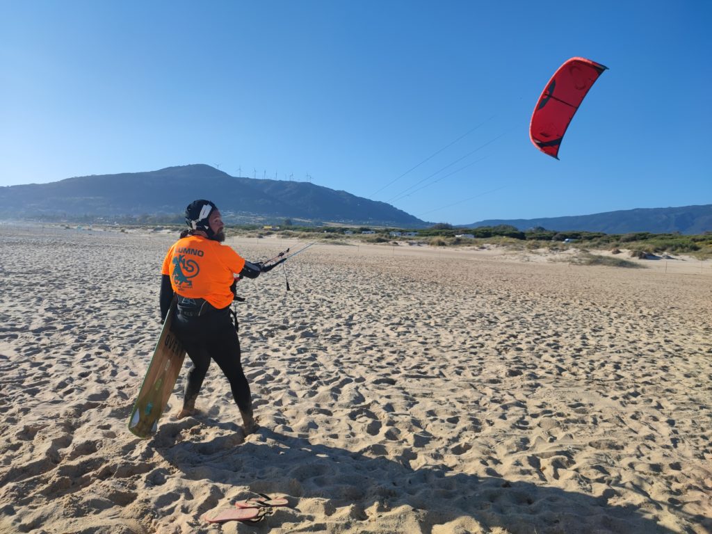Haciendo Kite Surf